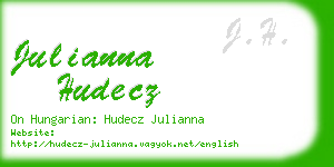 julianna hudecz business card